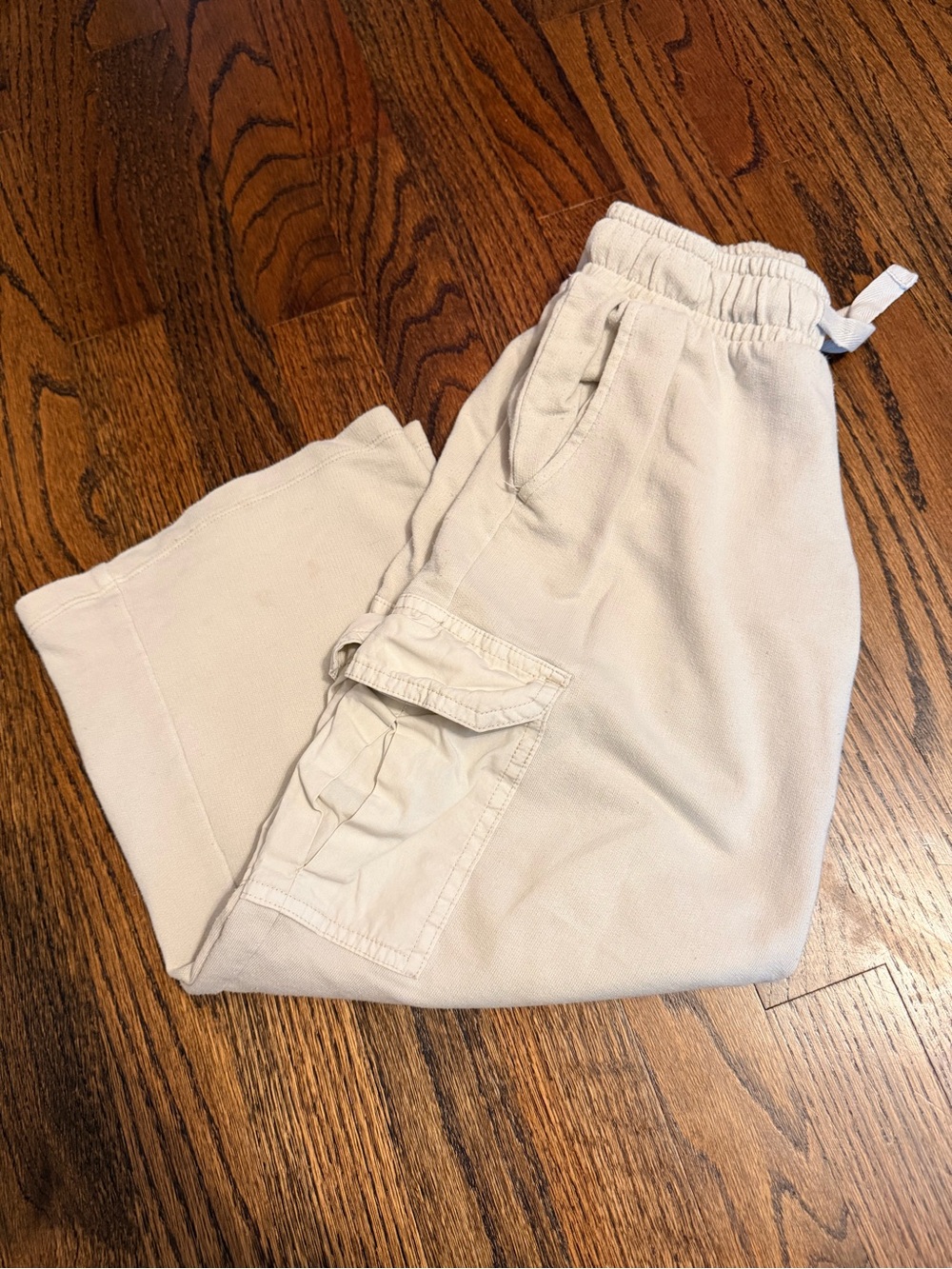 Kids Cargo Sweatpants - Cream